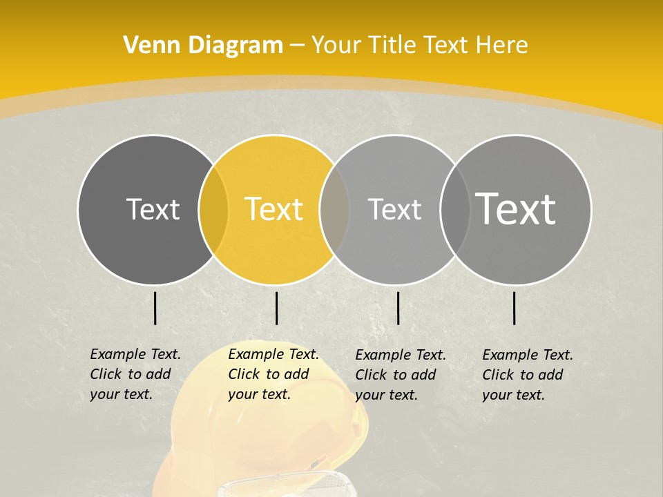 Work Wear Goggles Safety Helmet PowerPoint Template