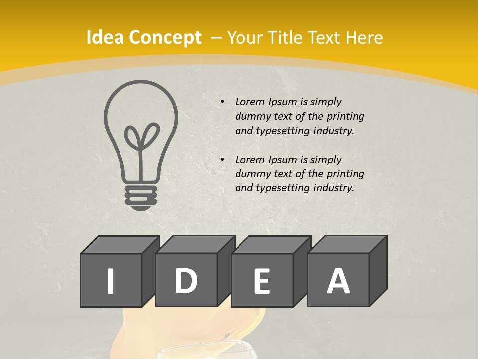 Work Wear Goggles Safety Helmet PowerPoint Template