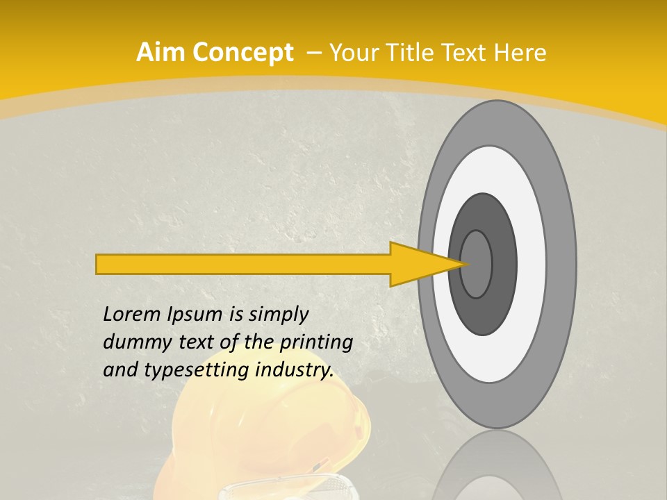 Work Wear Goggles Safety Helmet PowerPoint Template