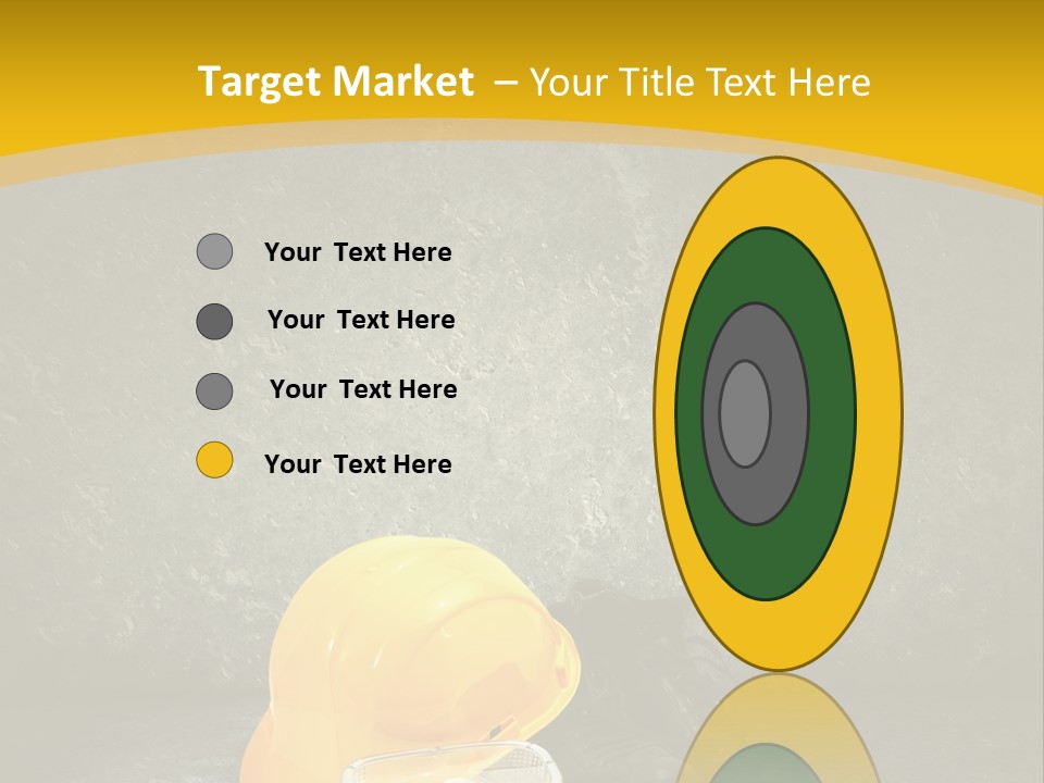 Work Wear Goggles Safety Helmet PowerPoint Template