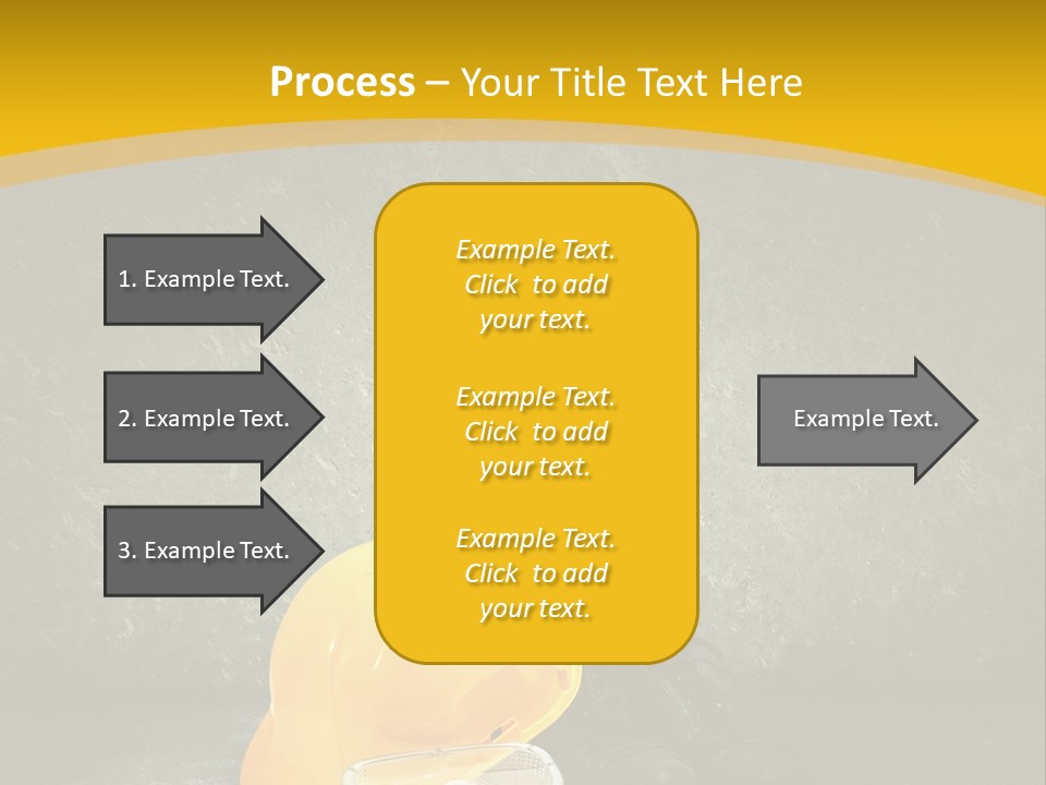 Work Wear Goggles Safety Helmet PowerPoint Template