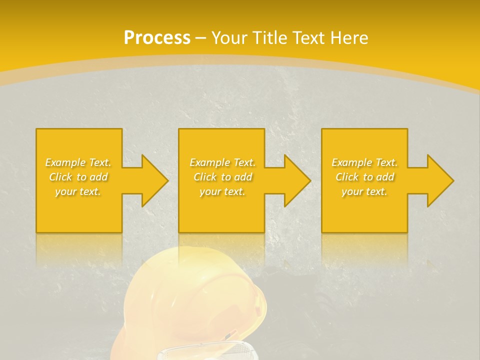 Work Wear Goggles Safety Helmet PowerPoint Template