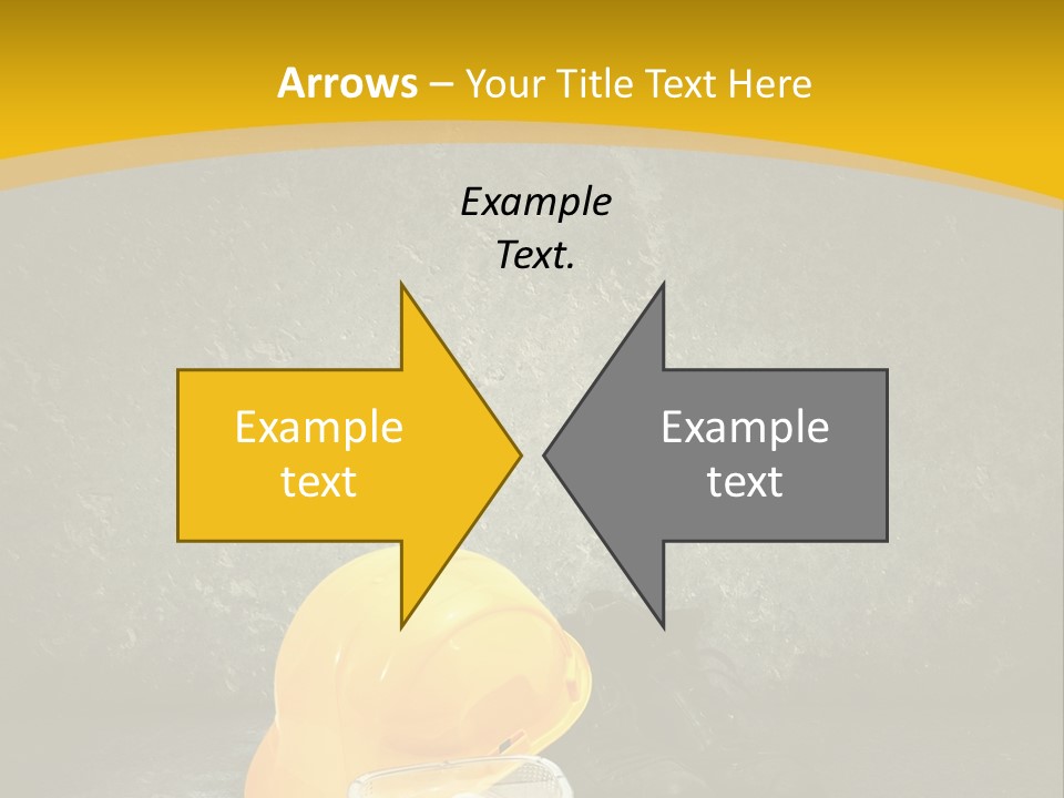 Work Wear Goggles Safety Helmet PowerPoint Template