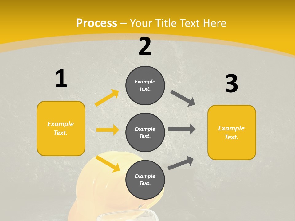 Work Wear Goggles Safety Helmet PowerPoint Template