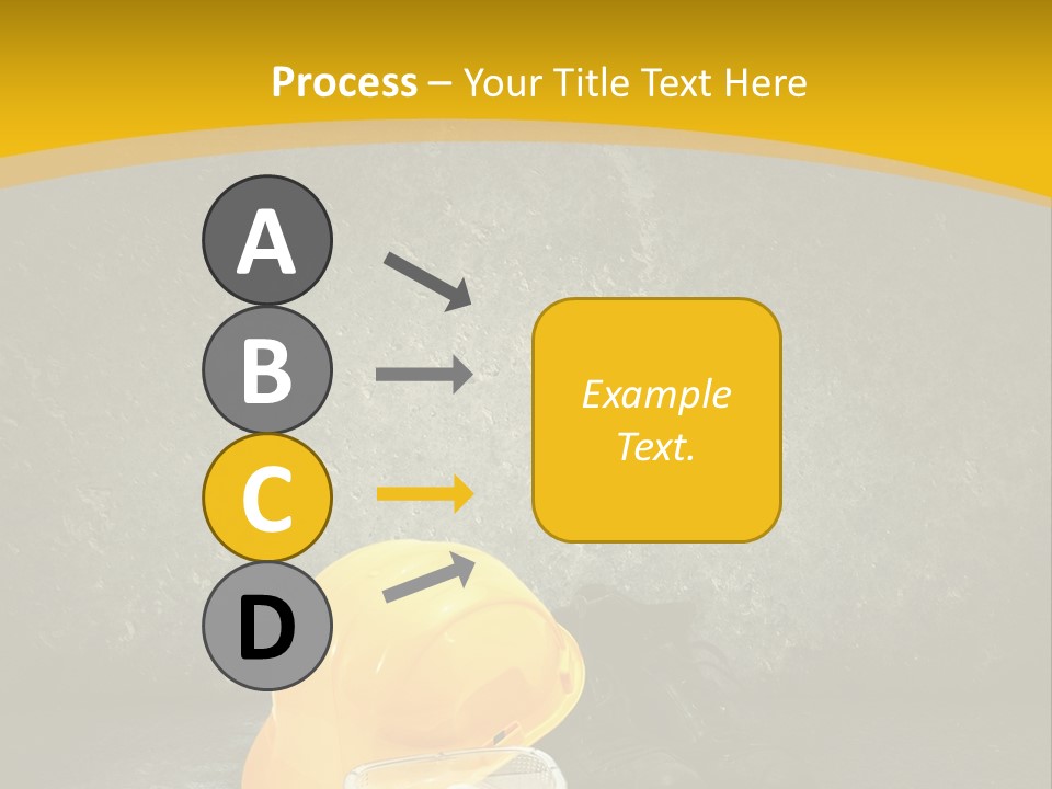 Work Wear Goggles Safety Helmet PowerPoint Template