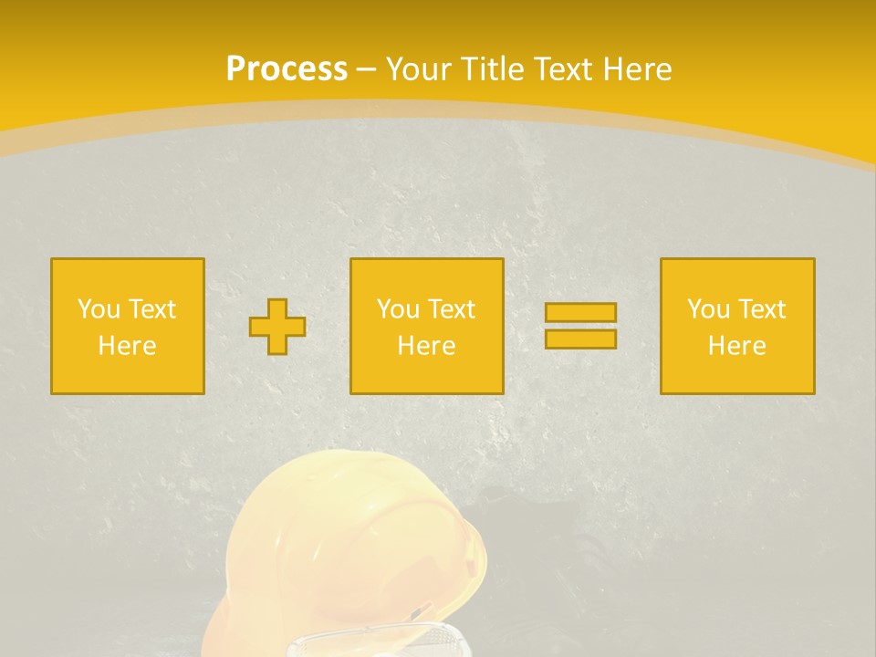 Work Wear Goggles Safety Helmet PowerPoint Template