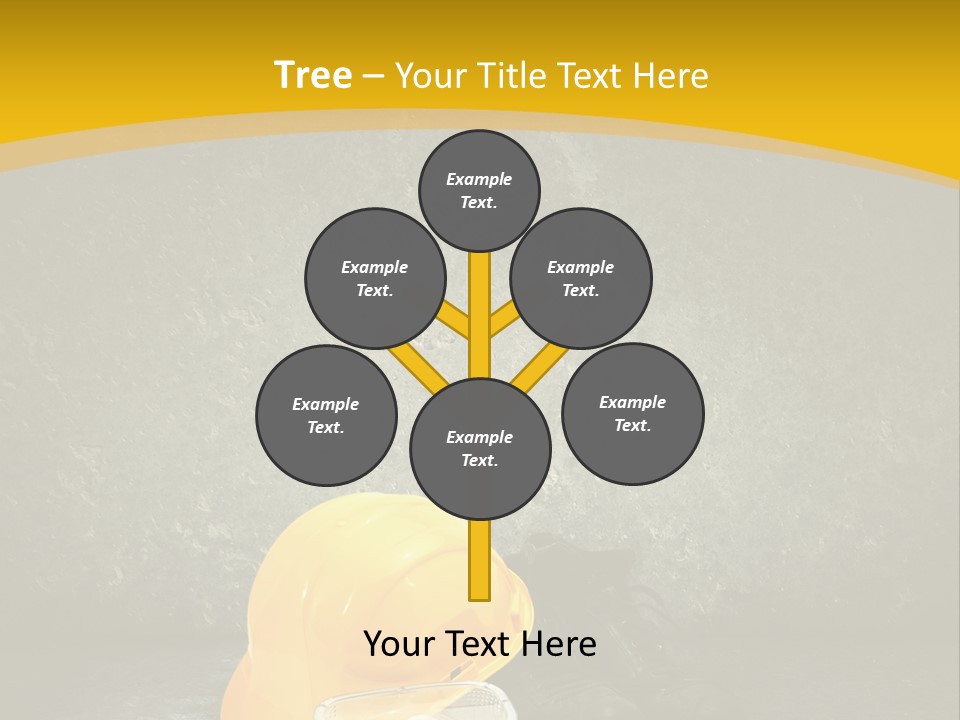 Work Wear Goggles Safety Helmet PowerPoint Template
