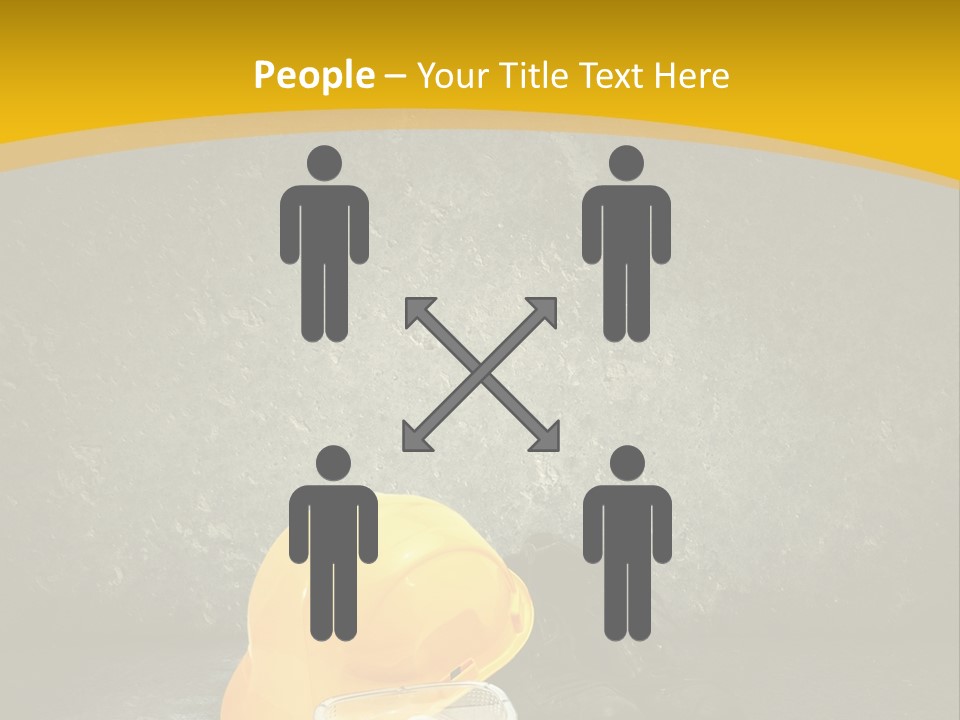 Work Wear Goggles Safety Helmet PowerPoint Template