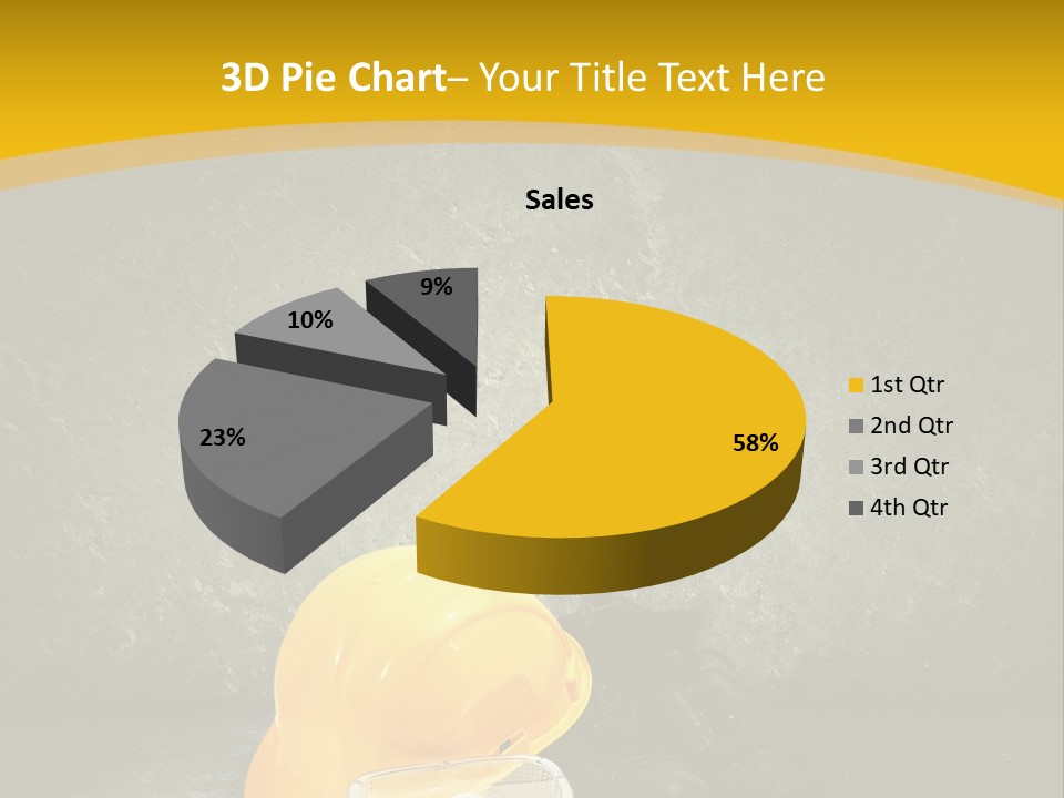 Work Wear Goggles Safety Helmet PowerPoint Template