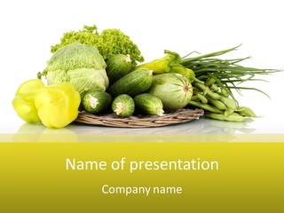 Food Meal Courgette PowerPoint Template