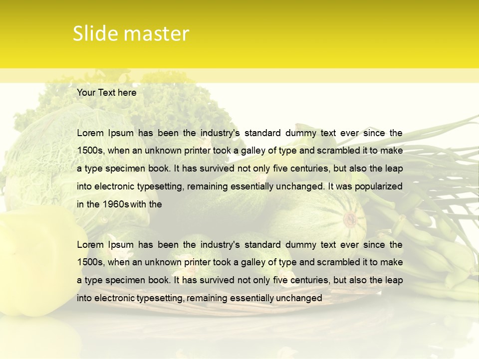 Food Meal Courgette PowerPoint Template