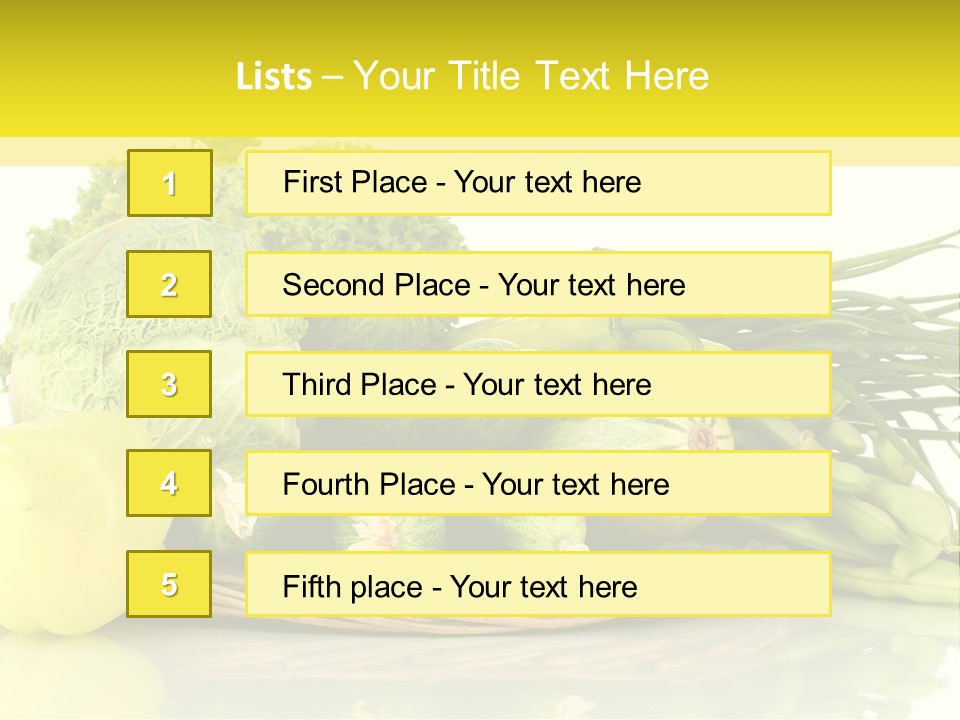 Food Meal Courgette PowerPoint Template
