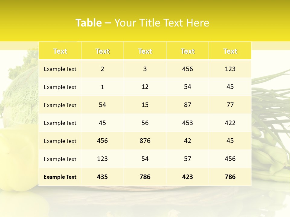 Food Meal Courgette PowerPoint Template