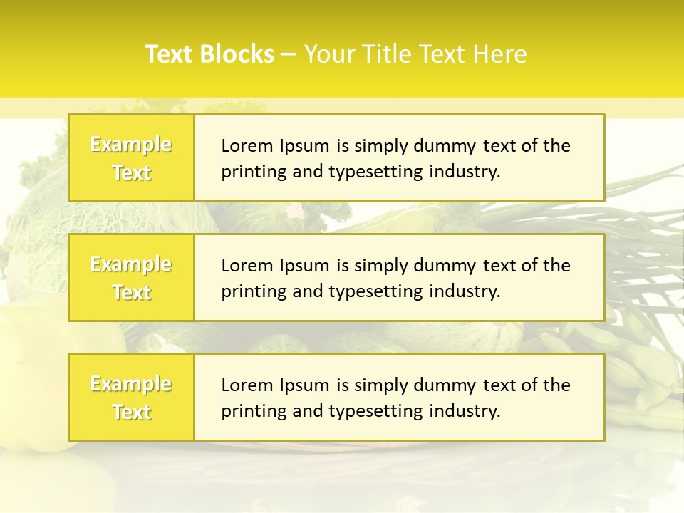 Food Meal Courgette PowerPoint Template