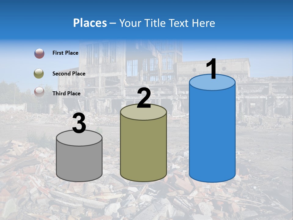 Garbage Scene Urban PowerPoint Template