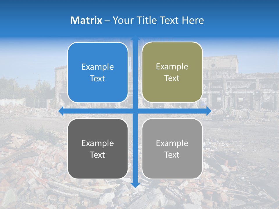 Garbage Scene Urban PowerPoint Template