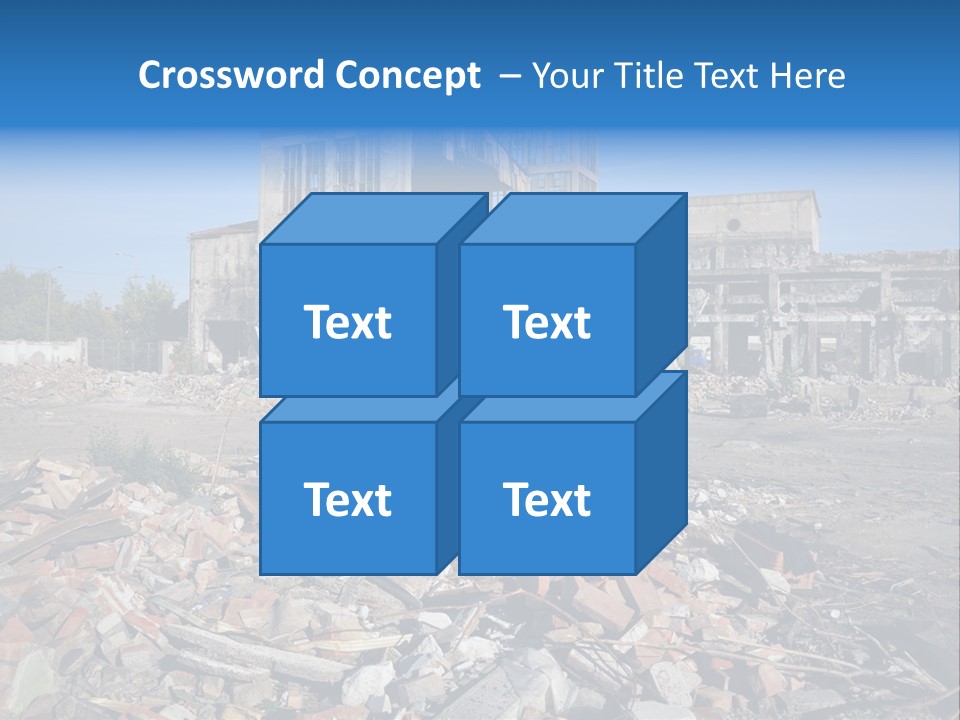 Garbage Scene Urban PowerPoint Template