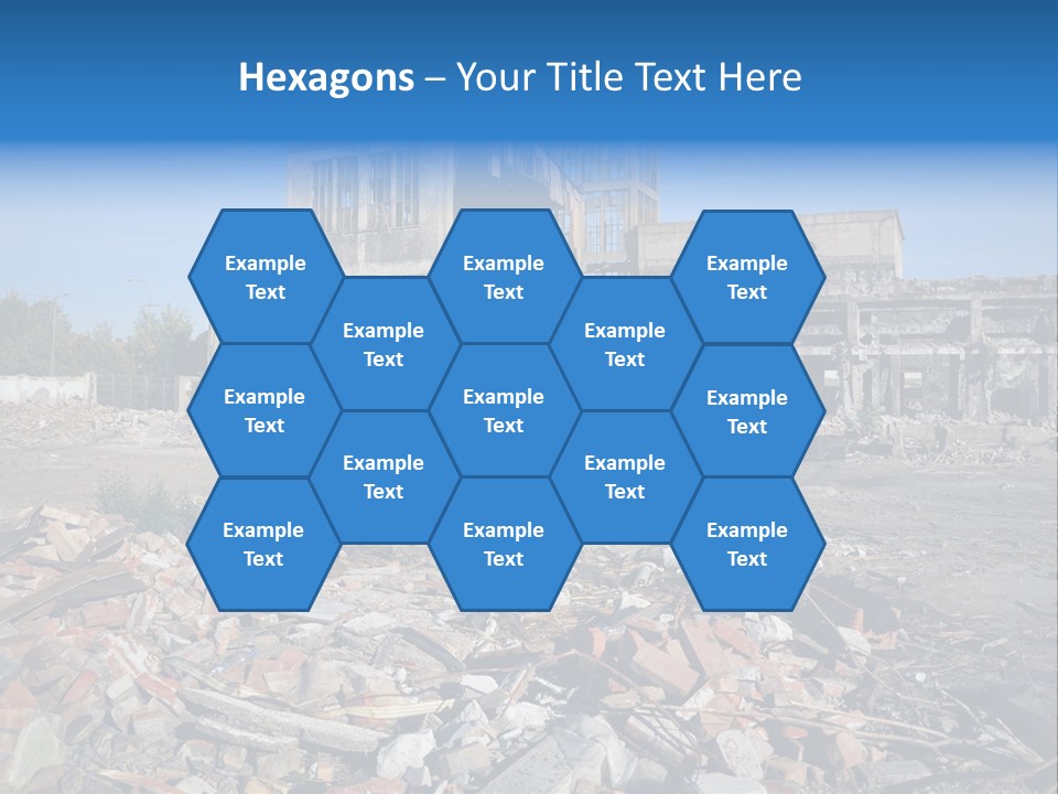 Garbage Scene Urban PowerPoint Template