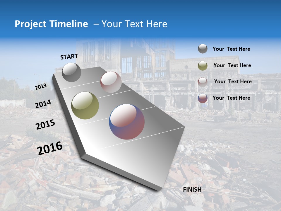 Garbage Scene Urban PowerPoint Template
