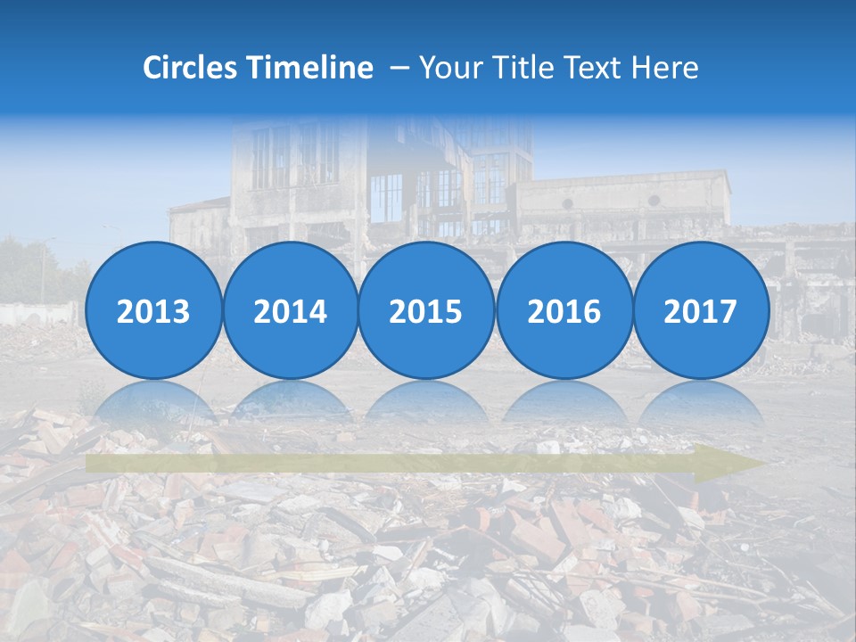 Garbage Scene Urban PowerPoint Template