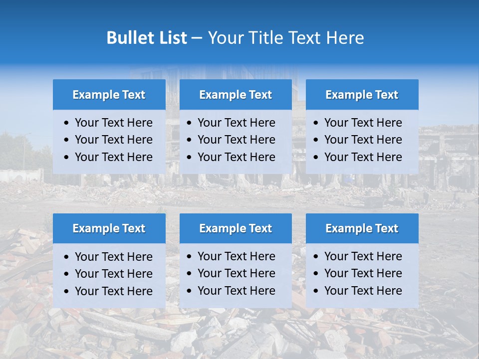 Garbage Scene Urban PowerPoint Template