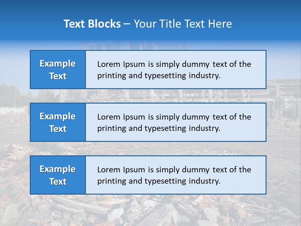 Garbage Scene Urban PowerPoint Template
