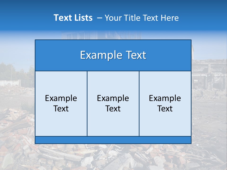 Garbage Scene Urban PowerPoint Template