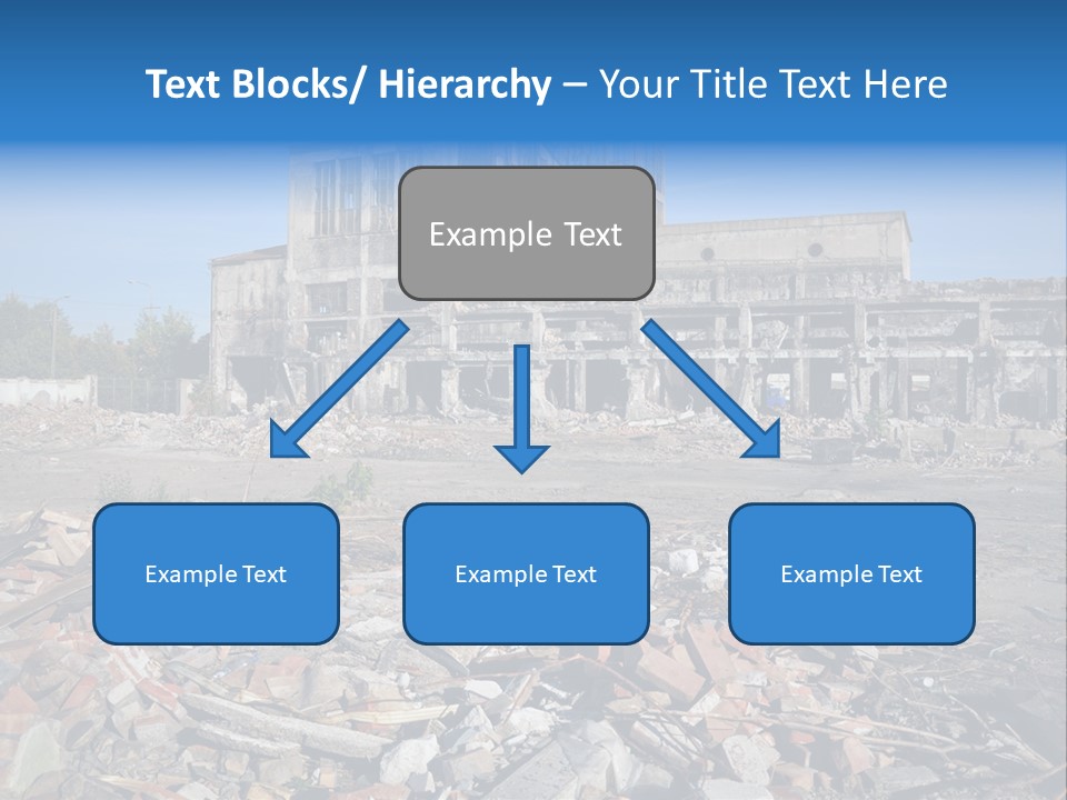 Garbage Scene Urban PowerPoint Template
