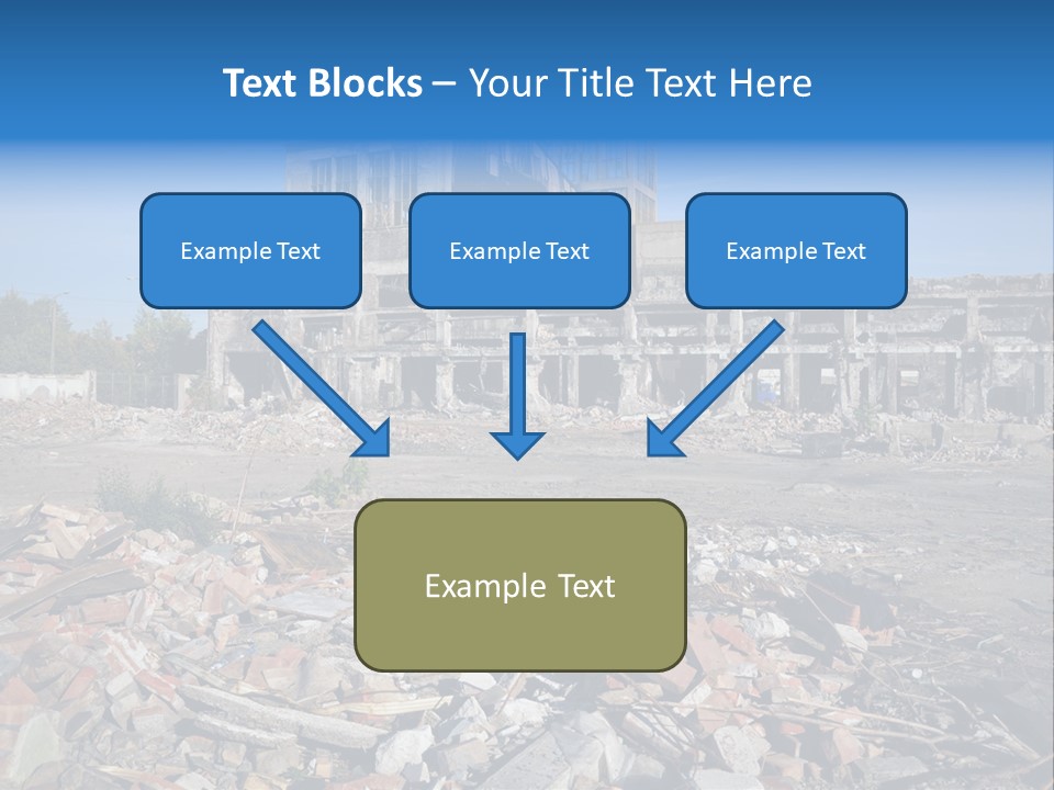 Garbage Scene Urban PowerPoint Template