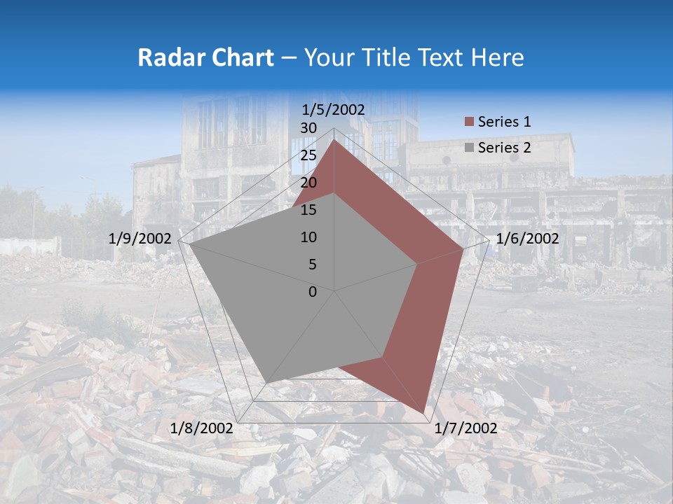Garbage Scene Urban PowerPoint Template