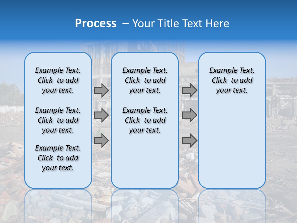 Garbage Scene Urban PowerPoint Template