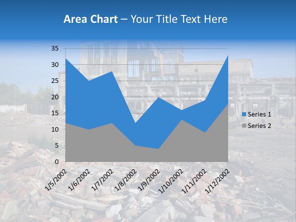 Garbage Scene Urban PowerPoint Template
