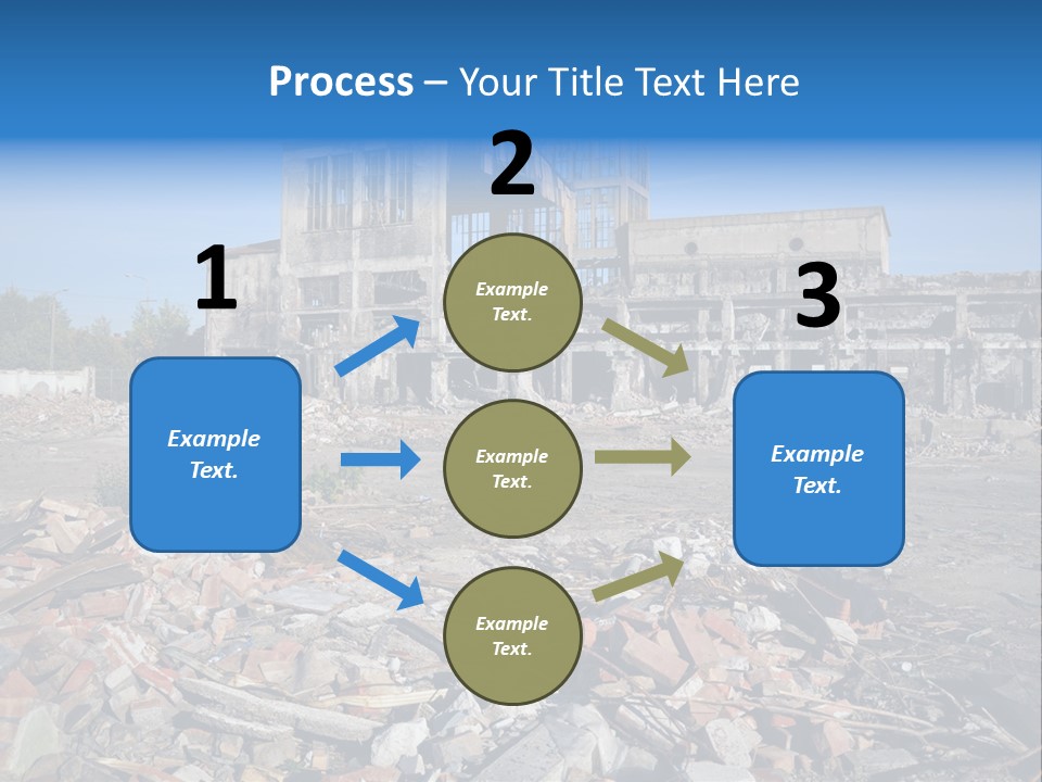 Garbage Scene Urban PowerPoint Template