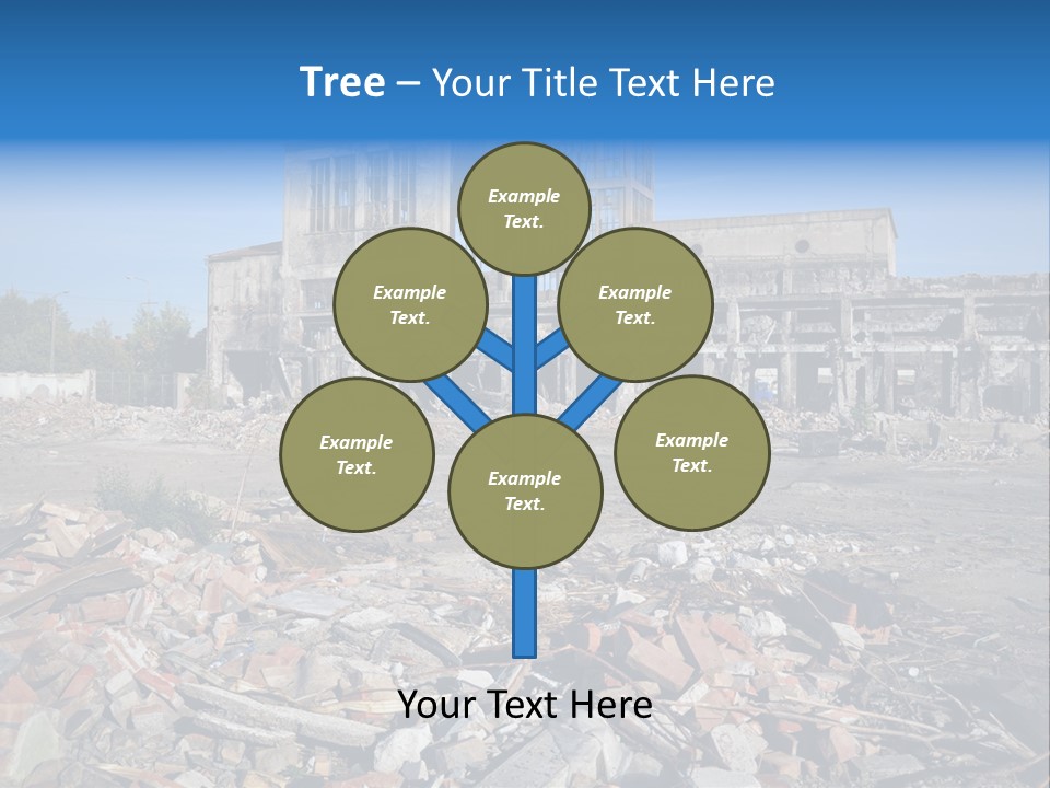 Garbage Scene Urban PowerPoint Template