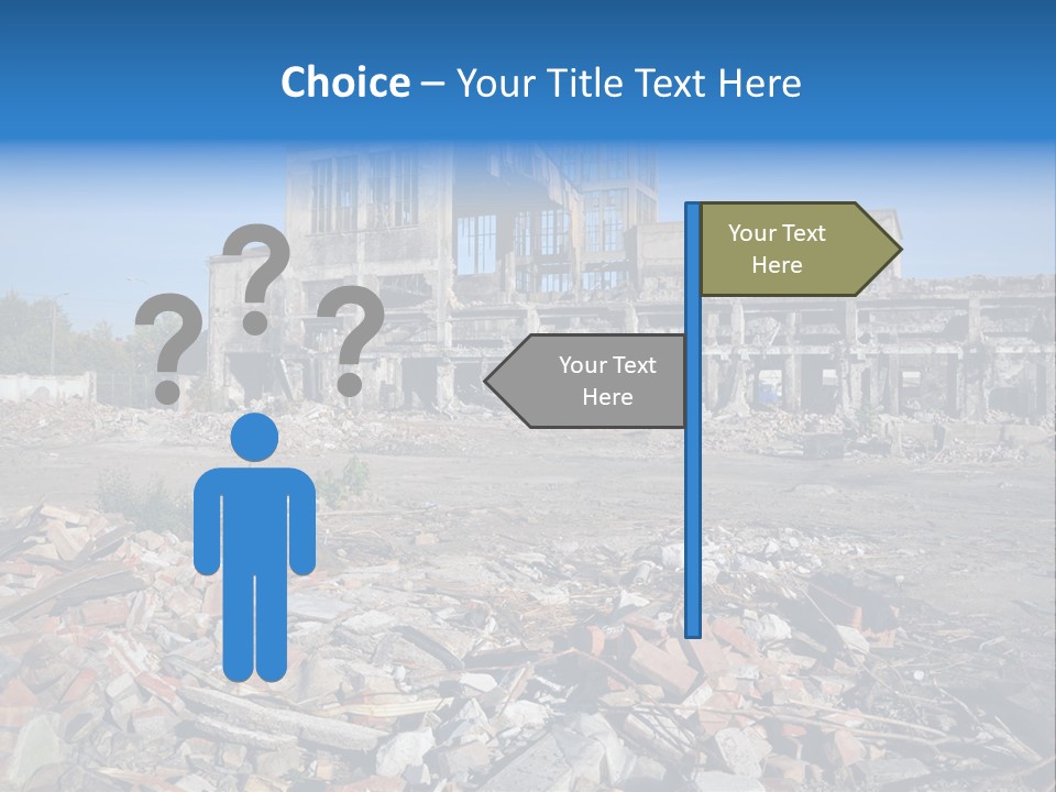 Garbage Scene Urban PowerPoint Template