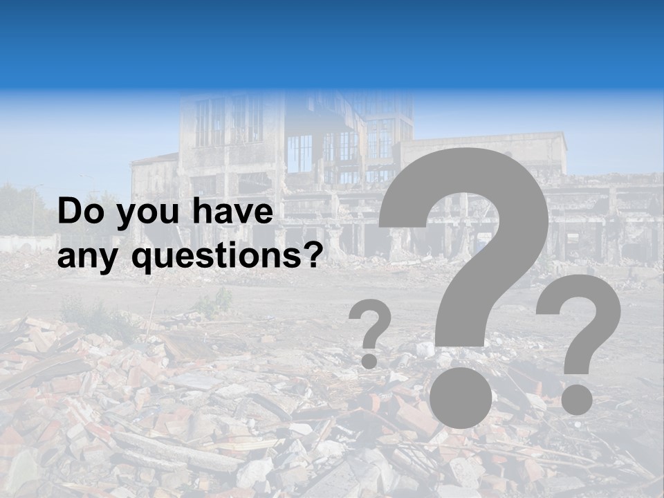 Garbage Scene Urban PowerPoint Template