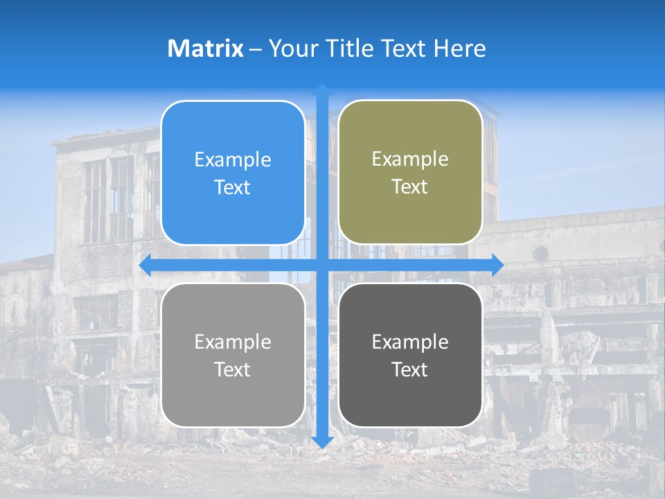 Building Disaster Dust PowerPoint Template