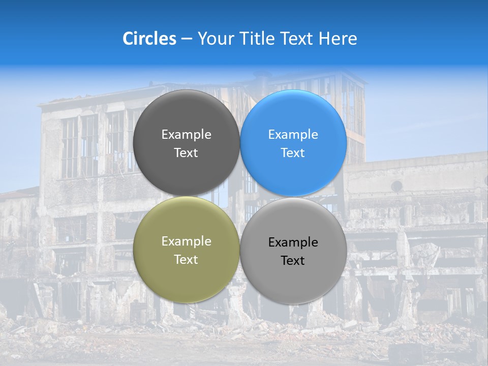 Building Disaster Dust PowerPoint Template