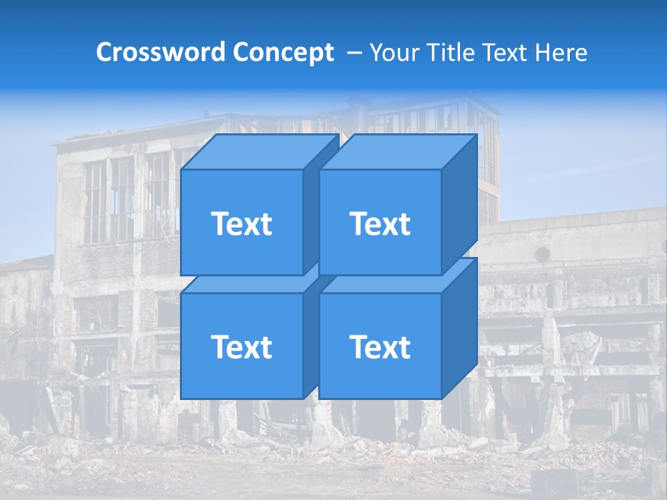 Building Disaster Dust PowerPoint Template