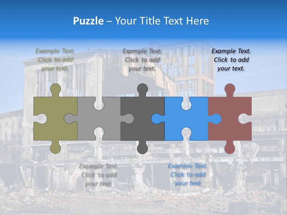 Building Disaster Dust PowerPoint Template