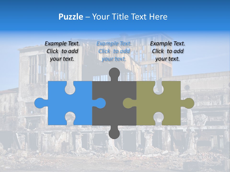 Building Disaster Dust PowerPoint Template