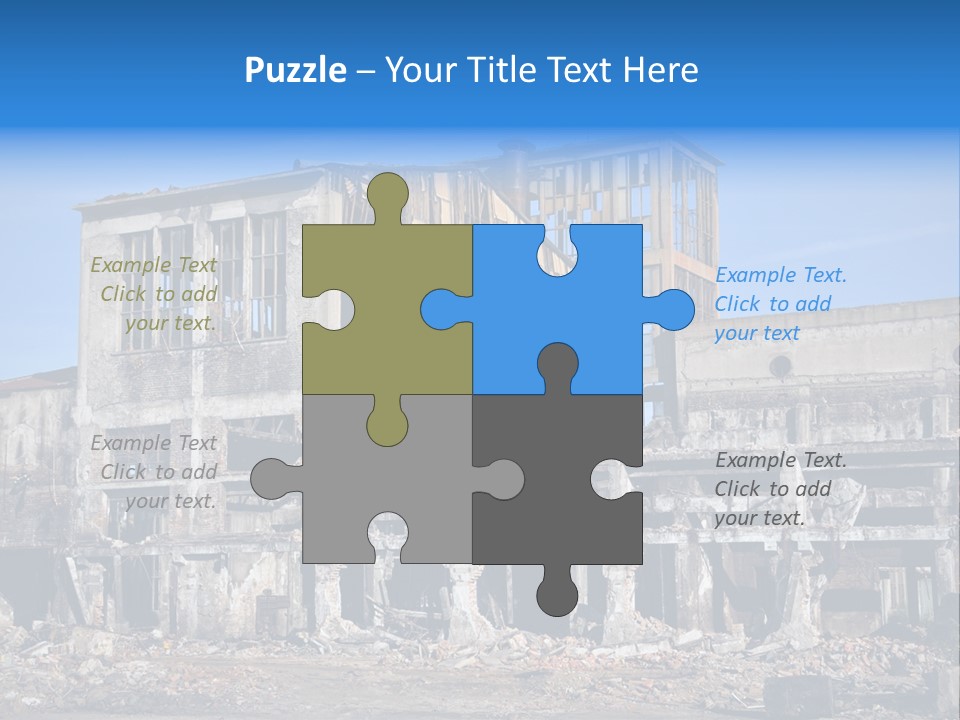 Building Disaster Dust PowerPoint Template