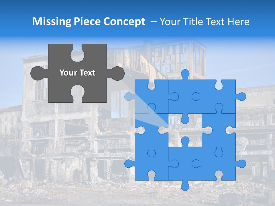 Building Disaster Dust PowerPoint Template