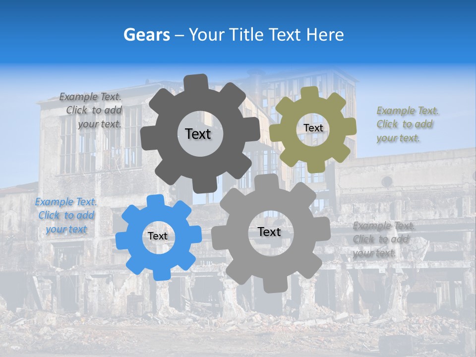 Building Disaster Dust PowerPoint Template