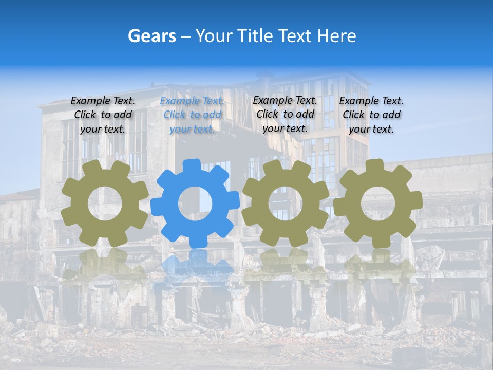 Building Disaster Dust PowerPoint Template