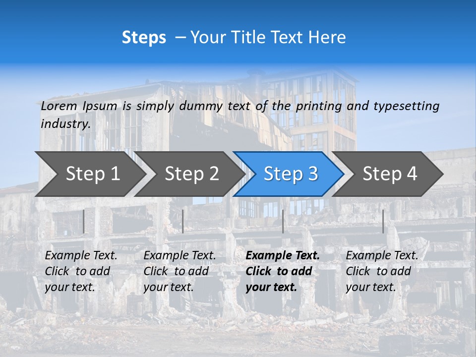 Building Disaster Dust PowerPoint Template