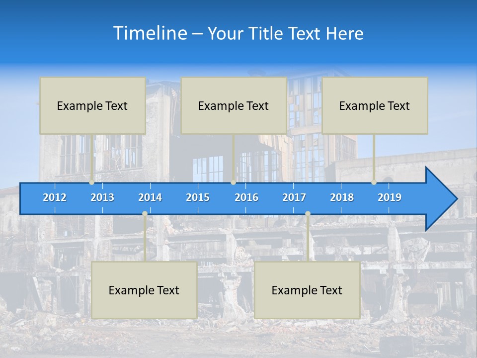 Building Disaster Dust PowerPoint Template