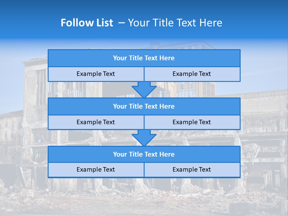 Building Disaster Dust PowerPoint Template