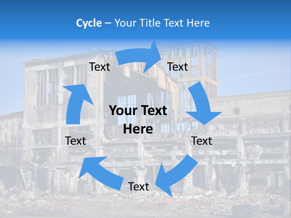 Building Disaster Dust PowerPoint Template