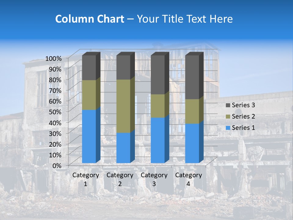 Building Disaster Dust PowerPoint Template